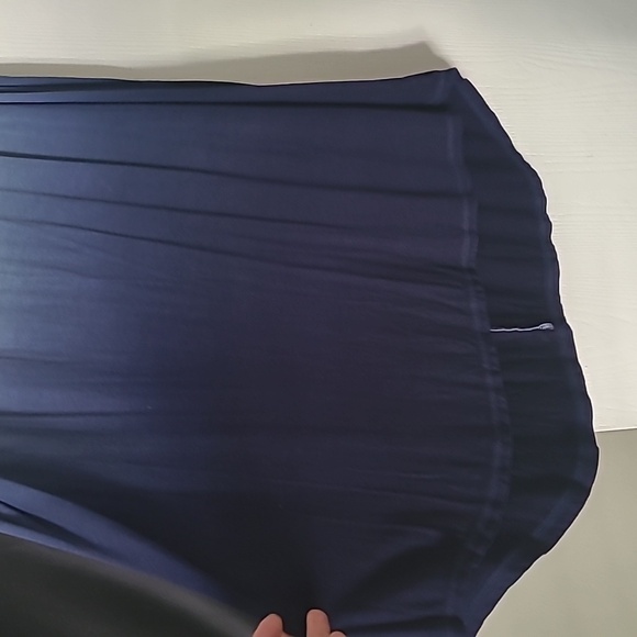 LIVI criss cross dip dyed tank top royal blue baby blue summer blouse with spand - Picture 3 of 13